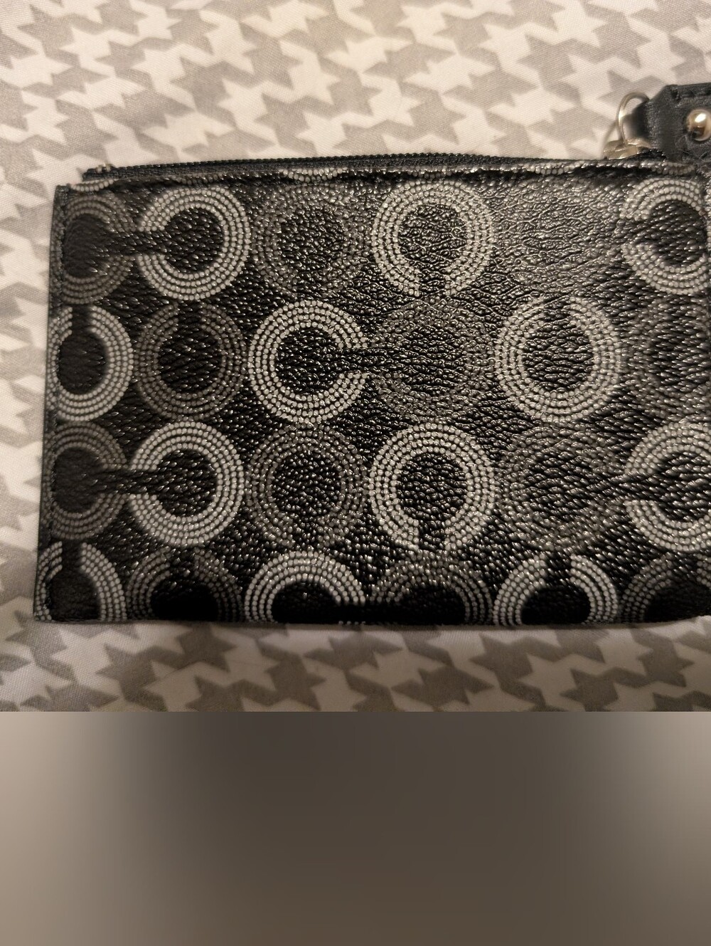 Coach Black Signature Coin Card Case - Picture 4 of 5